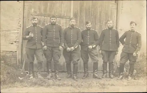 Foto Ak Französische Soldaten in Uniformen, Gruppenaufnahme, I WK