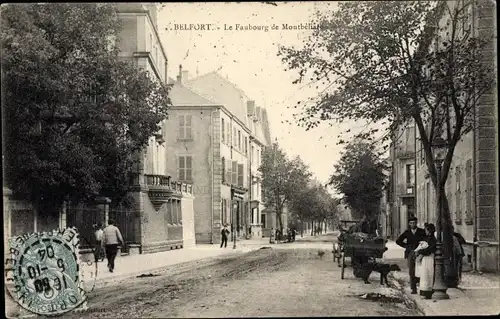 Ak Belfort Territoire de Belfort, Faubourg de Montbéliard