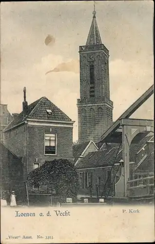 Ak Loenen aan de Vecht Utrecht, P. Kerk