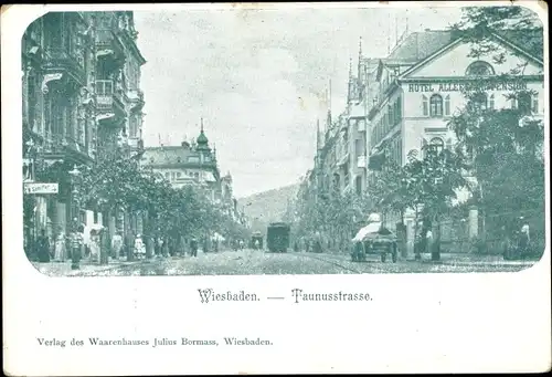 Ak Wiesbaden in Hessen, Taunusstraße