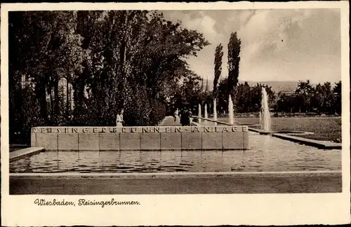 Ak Wiesbaden in Hessen, Reisingerbrunnen