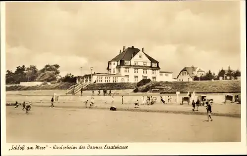 Ak Wyk auf Föhr Nordfriesland, Schloss am Meer, Kinderheim der Barmer Ersatzkasse