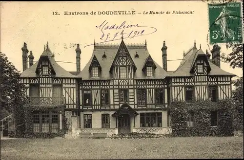 Ak Doudeville Seine Maritime, Le Manoir de Pichemont