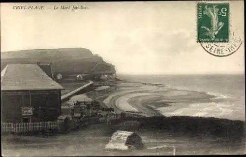 Ak Criel Seine Maritime, Plage, Le Mont Joli Bois