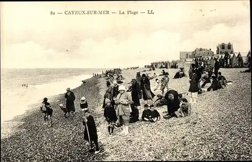 Ak Cayeux sur Mer Somme, La Plage