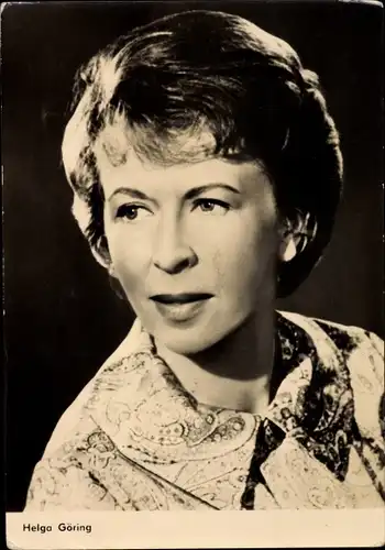 Ak Schauspielerin Helga Göring, DEFA Film, Sheriff Teddy, Minna von Barnhelm, Portrait