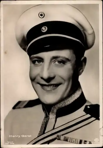 Ak Schauspieler Henry Garat, Portrait in Uniform