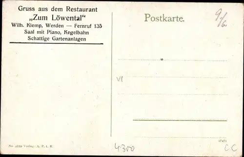 Ak Werden Essen im Ruhrgebiet, Partie an der Ruhr