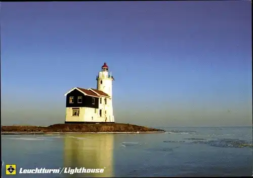 Ak Marken Nordholland Niederlande, Leuchtturm auf Insel Marken