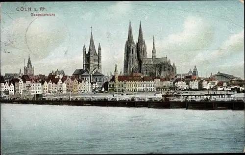 Ak Köln am Rhein, Gesamtansicht