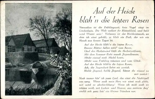 Lied Ak Auf der Heide blüh'n die letzten Rosen, Bruno Balz, Robert Stolz