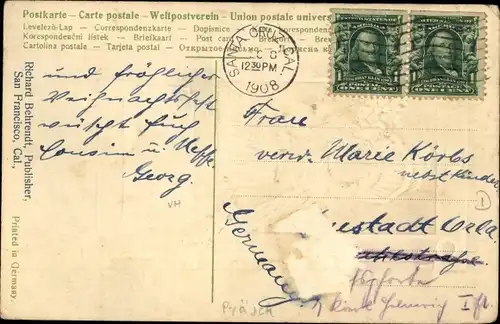 Präge Litho Glückwunsch Neujahr, Mädchen mit Kleeblättern