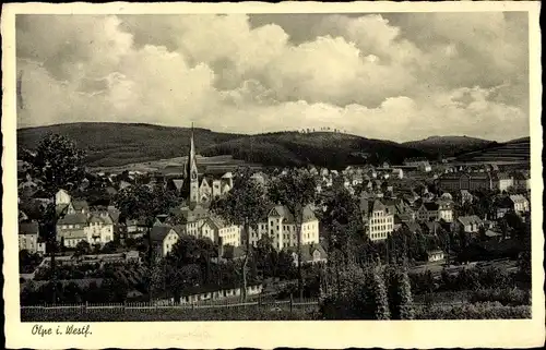 Ak Olpe im Sauerland Westfalen, Blick auf den Ort