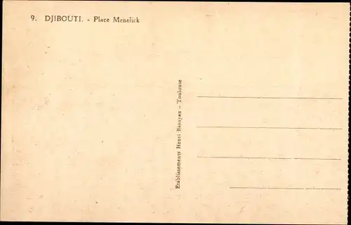 Ak Djibouti Dschibuti, Place Menelick