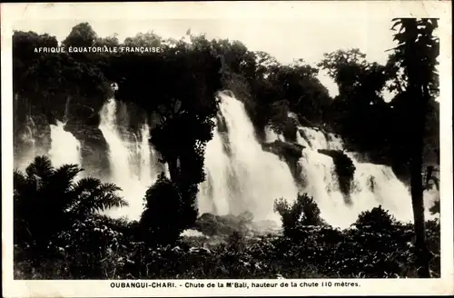 Ak Oubangui Chari Zentralafrikanische Republik, Chute de la M'Bati, Wasserfälle