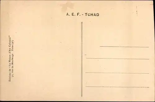 Ak Melfi Tschad, Le Marché, Dorfbewohner auf dem Marktplatz