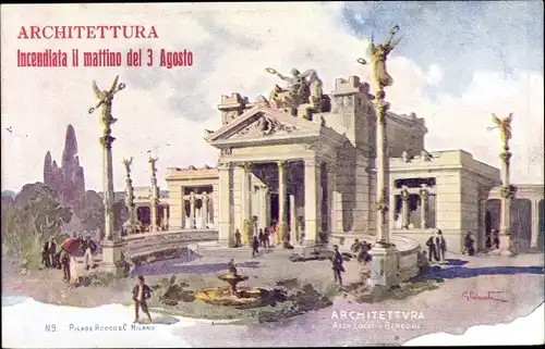 Künstler Ak Milano Mailand Lombardia, Esposizione 1906, Architettura