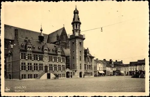 Ak Eecloo Eeklo Ostflandern, Stadhuis