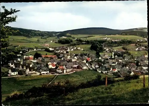 Ak Usseln Willingen im Upland Waldeck, Gesamtansicht