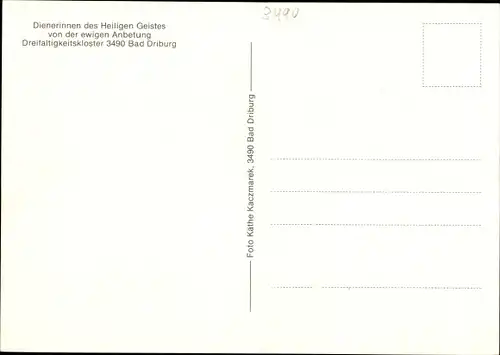Ak Bad Driburg in Westfalen, Dreifaltigkeitskloster
