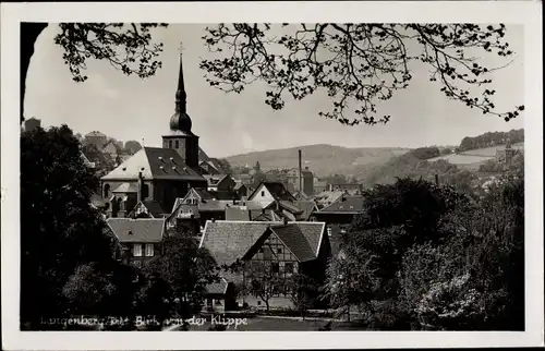 Ak Langenberg Velbert im Rheinland, Blick von der Klippe