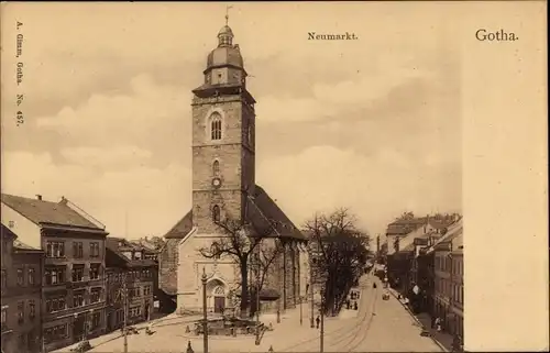 Ak Gotha in Thüringen, Neumarkt, Kirche