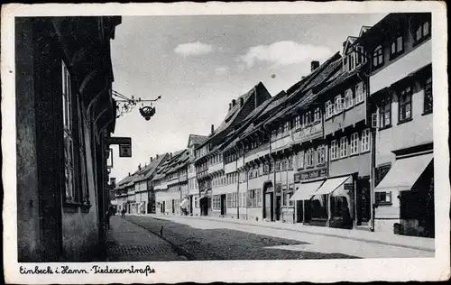 Ak Einbeck in Niedersachsen, Tiedexerstraße, Geschäfte