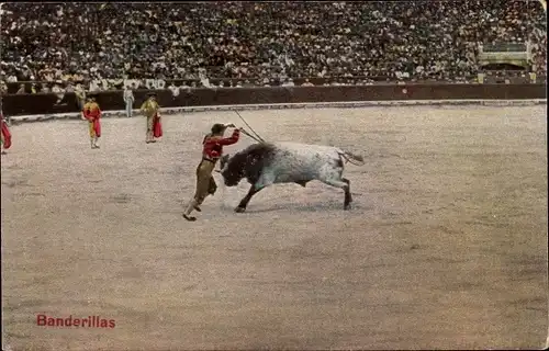 Ak Corrida de Toros, Banderillas, Stierkampf