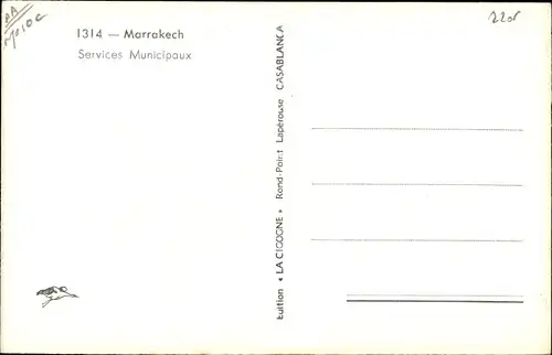 Ak Marrakesch Marokko, Services Municipaux