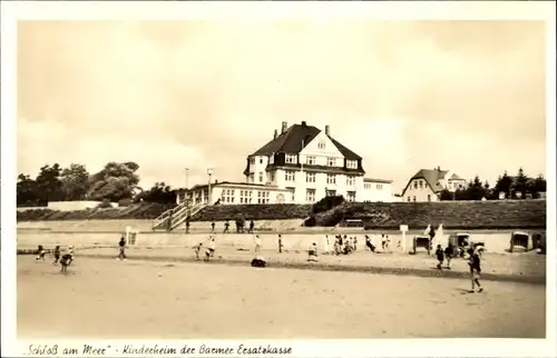 Ak Wyk auf Föhr Nordfriesland, Schloss am Meer, Kinderheim der Barmer Ersatzkasse
