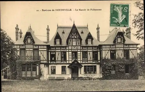 Ak Doudeville Seine Maritime, Le Manoir de Pichemont