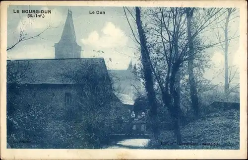 Ak Le Bourg Dun Seine Maritime, Le Dun