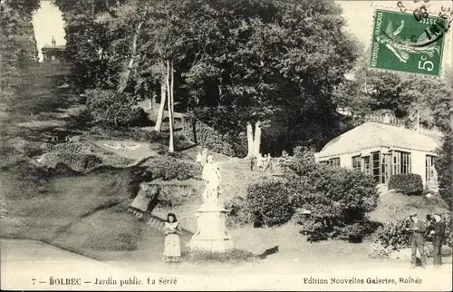 Ak Bolbec Seine Maritime, Jardin Public