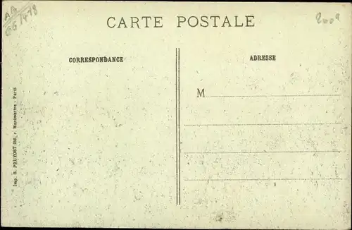 Ak Bouchoir Somme, Offensive Franco Anglaise, L'Eglise apres le terrible bombardement, 1. WK