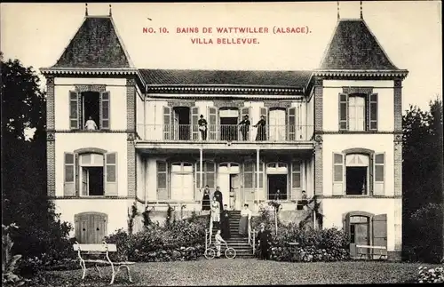 Ak Wattwiller Bains Wattweiler Elsass Haut Rhin, Villa Bellevue