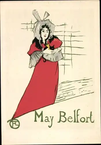 Künstler Ak de Toulouse Lautrec, Henri, May Belfort