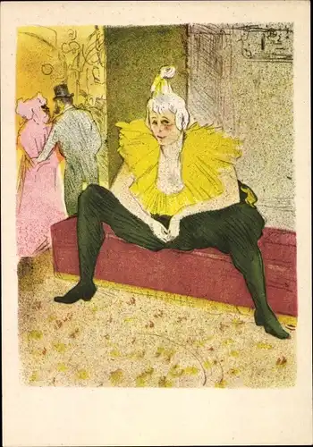 Künstler Ak de Toulouse Lautrec, Henri, Clownesse