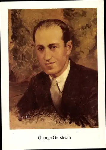 Künstler Ak Nauer L., Komponist George Gershwin