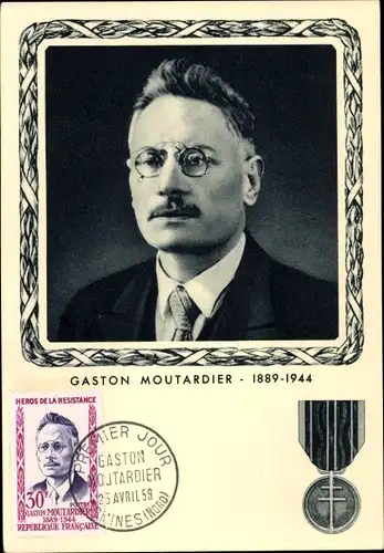 Maximum Ak Gaston Moutardier 1889-1944, Organisateur de la Résistance PTT