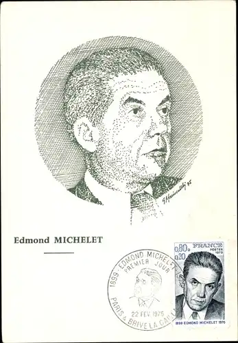 Maximum Ak Edmond Michelet, französischer Politiker
