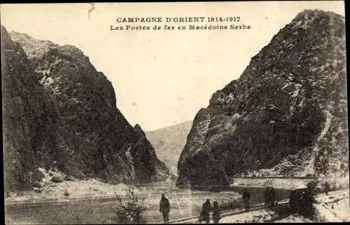 Ak Mazedonien, Campagne d'Orient 1914-1917, Les Portes de fer en Macedoine Serbe