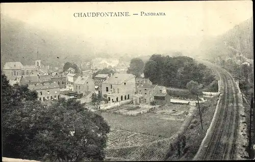 Ak Chaudfontaine Wallonien Lüttich, Panorama