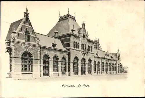 Ak Bon Secours Bonsecours Péruwelz Hennegau, La Gare