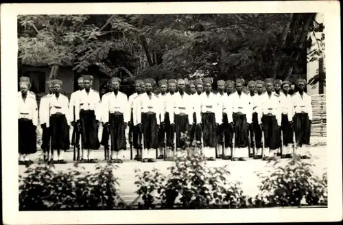 Foto Senegal, Soldaten, Appell, Militär, Regiment, Gruppenbild