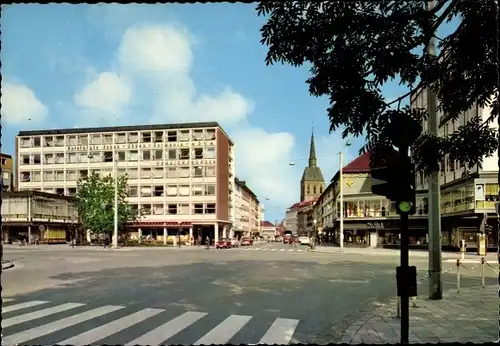 Ak Hildesheim in Niedersachsen, Blick v. Hindenburgplatz i. d. Schuhstraße