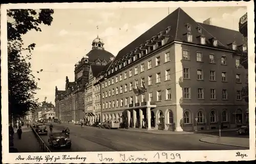 Ak Nürnberg in Mittelfranken Bayern, Hotel Deutscher Hof