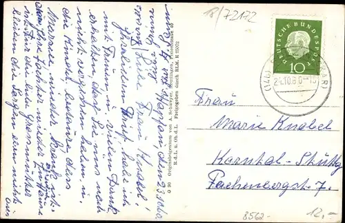 Ak Hopfau Sulz am Neckar, Blickauf den Ort