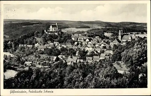 Ak Gößweinstein in Oberfranken, Blick über den Ort