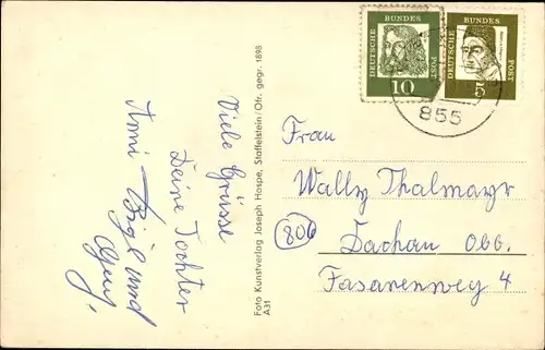 Ak Gößweinstein in Oberfranken, Blick über den Ort