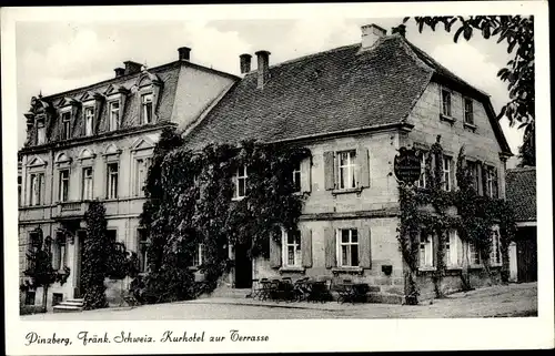 Ak Pinzberg in Oberfranken, Kurrhotel zu Terrasses, Straßenpartie